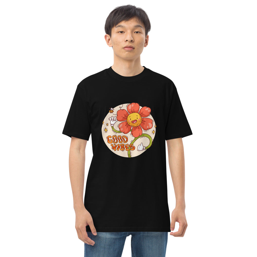 Good vides | Men's Premium Heavyweight Tee | Cotton Heritage MC1086