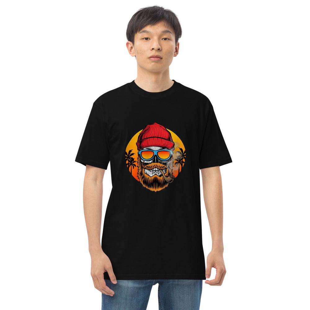 Bearded man | Men's Premium Heavyweight Tee | Cotton Heritage MC1086