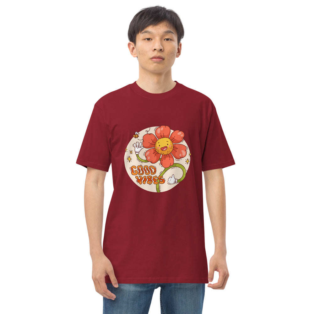 Good vides | Men's Premium Heavyweight Tee | Cotton Heritage MC1086