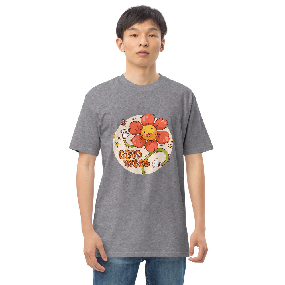 Good vides | Men's Premium Heavyweight Tee | Cotton Heritage MC1086