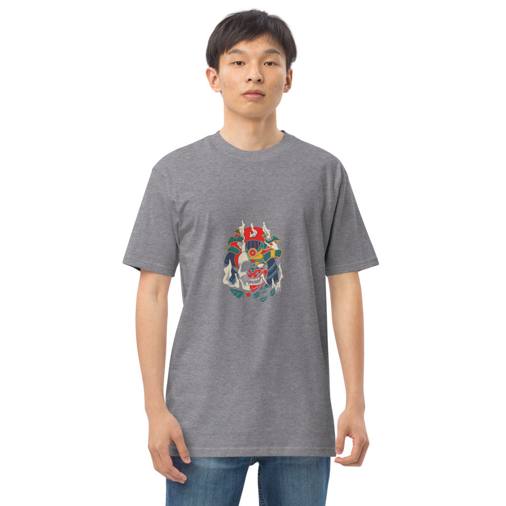 Samurai skull | Men's Premium Heavyweight Tee | Cotton Heritage MC1086