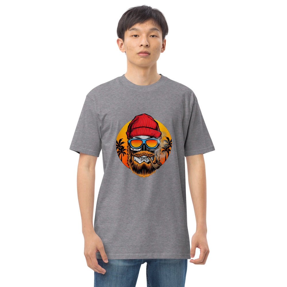 Bearded man | Men's Premium Heavyweight Tee | Cotton Heritage MC1086