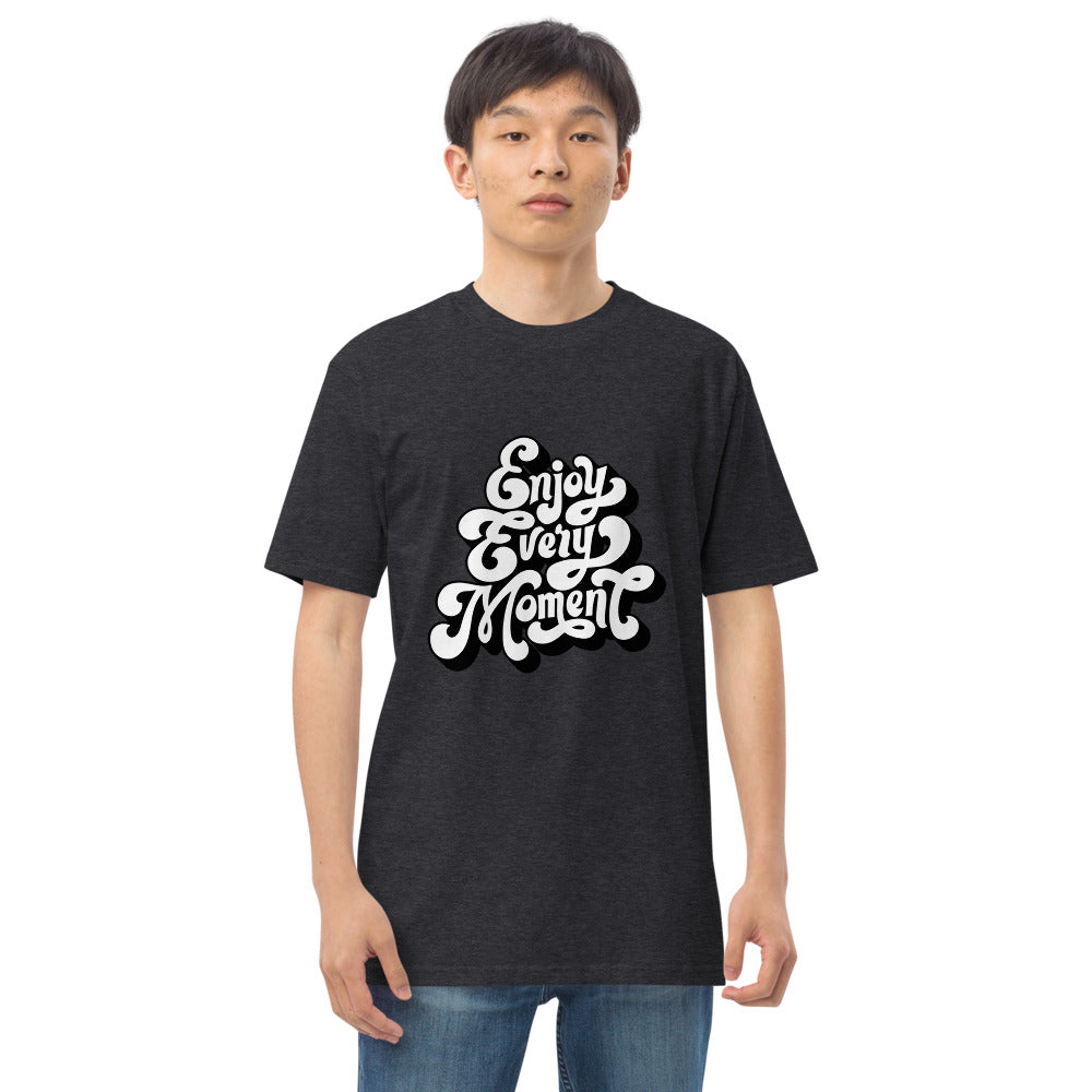 Enjoy every moments white | Men's Premium Heavyweight Tee | Cotton Heritage MC1086