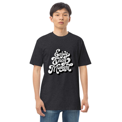 Enjoy every moments white | Men's Premium Heavyweight Tee | Cotton Heritage MC1086