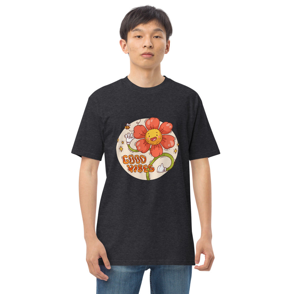 Good vides | Men's Premium Heavyweight Tee | Cotton Heritage MC1086