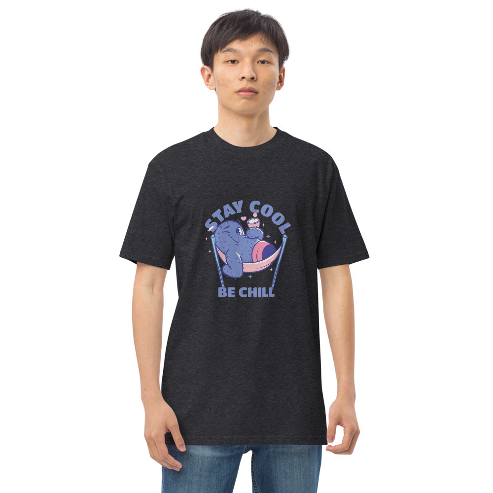 Stay cool be chill | Men's Premium Heavyweight Tee | Cotton Heritage MC1086