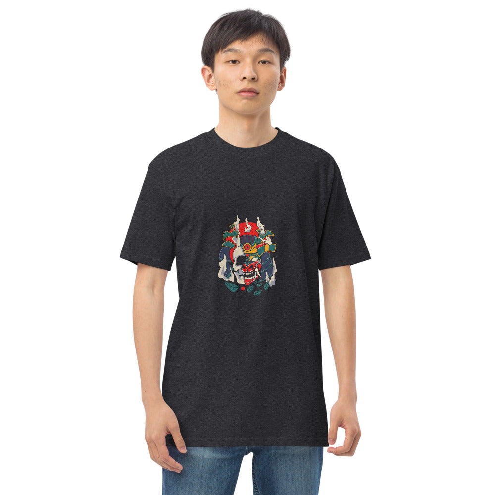 Samurai skull | Men's Premium Heavyweight Tee | Cotton Heritage MC1086
