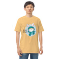 Green rabbit - HIP HIP HOORAAAY | Men's Premium Heavyweight Tee | Cotton Heritage MC1086
