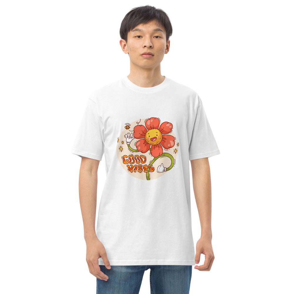 Good vides | Men's Premium Heavyweight Tee | Cotton Heritage MC1086