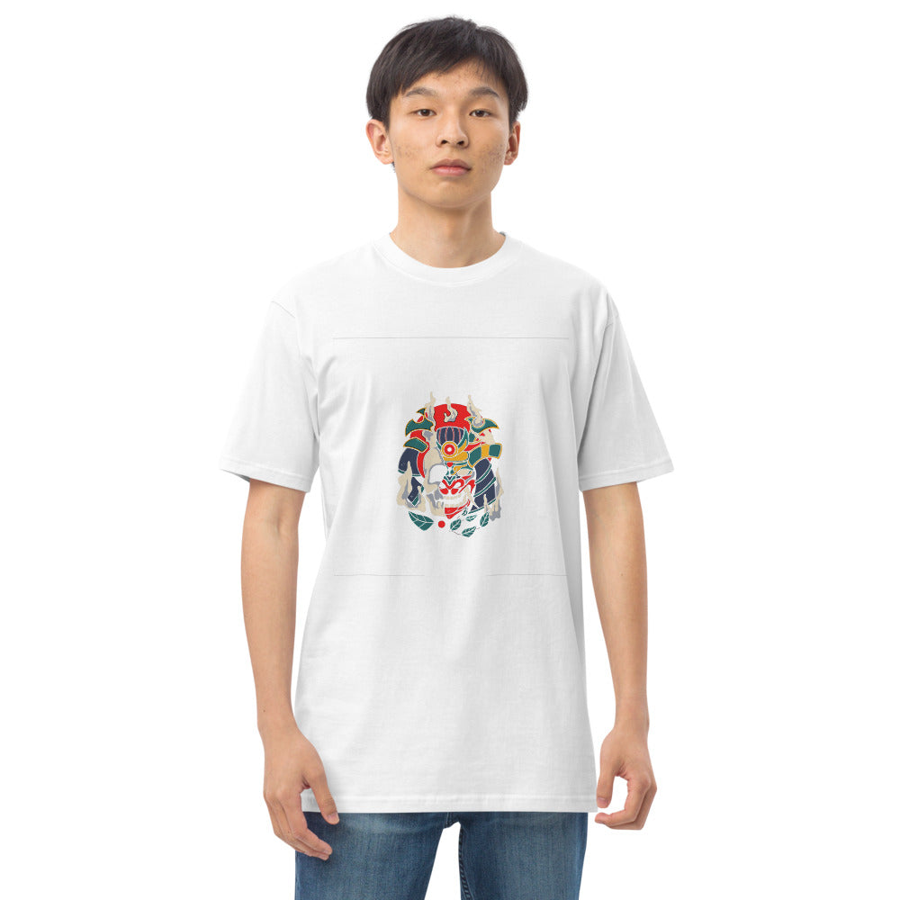 Samurai skull | Men's Premium Heavyweight Tee | Cotton Heritage MC1086
