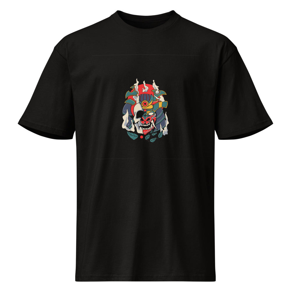 Samurai skull | Men's Premium Short Sleeve Tee | Cotton Heritage MC1082