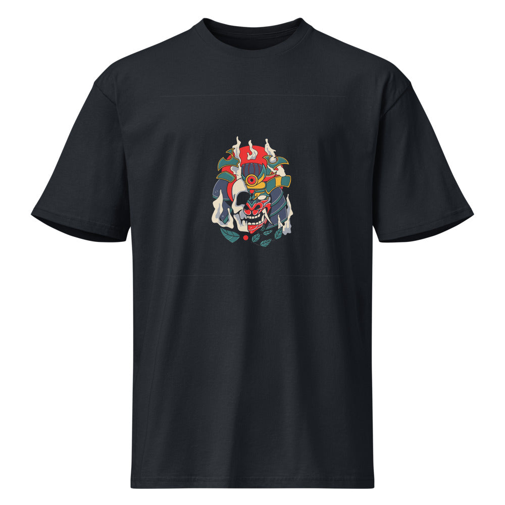 Samurai skull | Men's Premium Short Sleeve Tee | Cotton Heritage MC1082