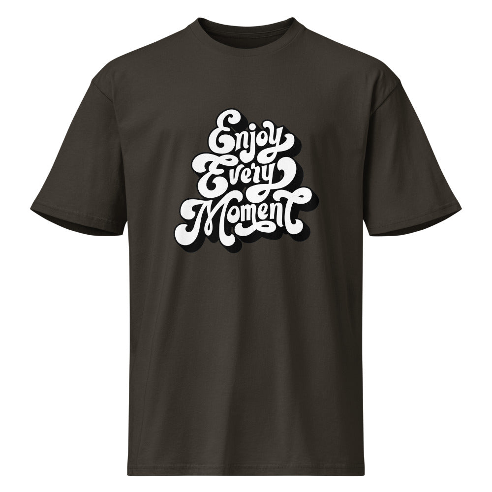 Enjoy every moments white | Men's Premium Short Sleeve Tee | Cotton Heritage MC1082