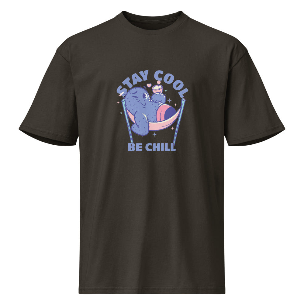 Stay cool be chill | Men's Premium Short Sleeve Tee | Cotton Heritage MC1082