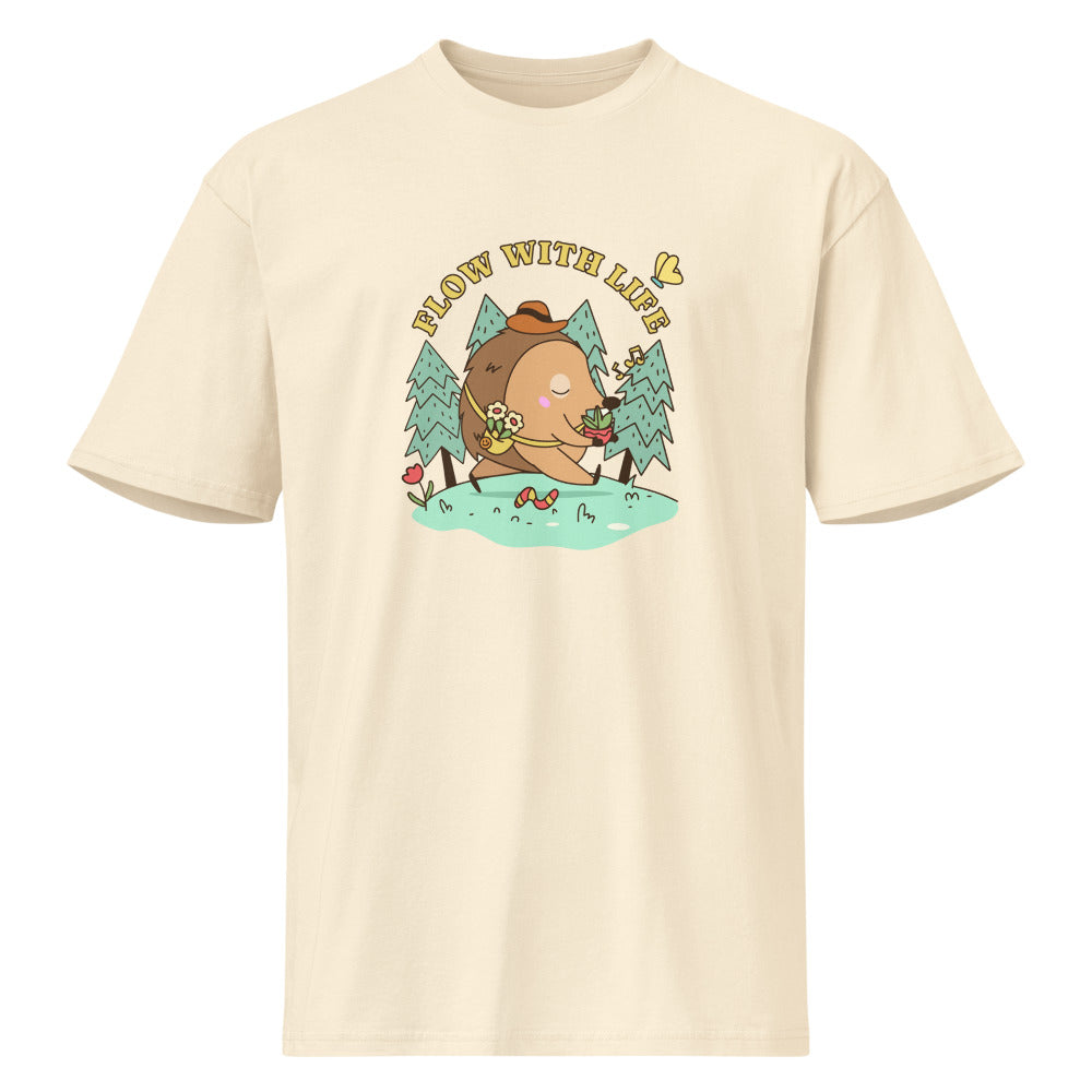 Flow with life | Men's Premium Short Sleeve Tee | Cotton Heritage MC1082