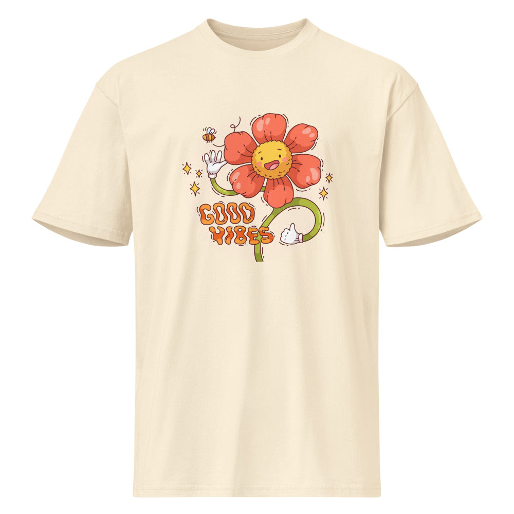 Good vides | Men's Premium Short Sleeve Tee | Cotton Heritage MC1082
