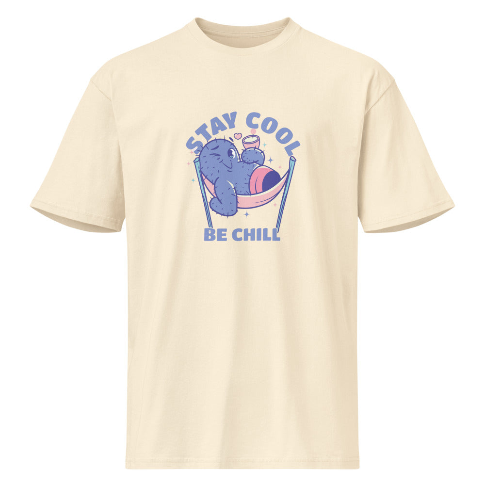 Stay cool be chill | Men's Premium Short Sleeve Tee | Cotton Heritage MC1082