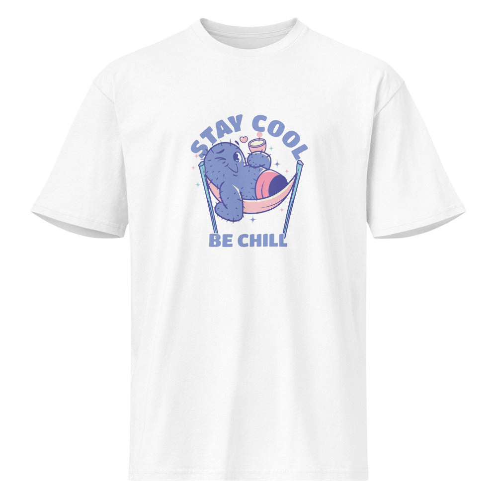 Stay cool be chill | Men's Premium Short Sleeve Tee | Cotton Heritage MC1082