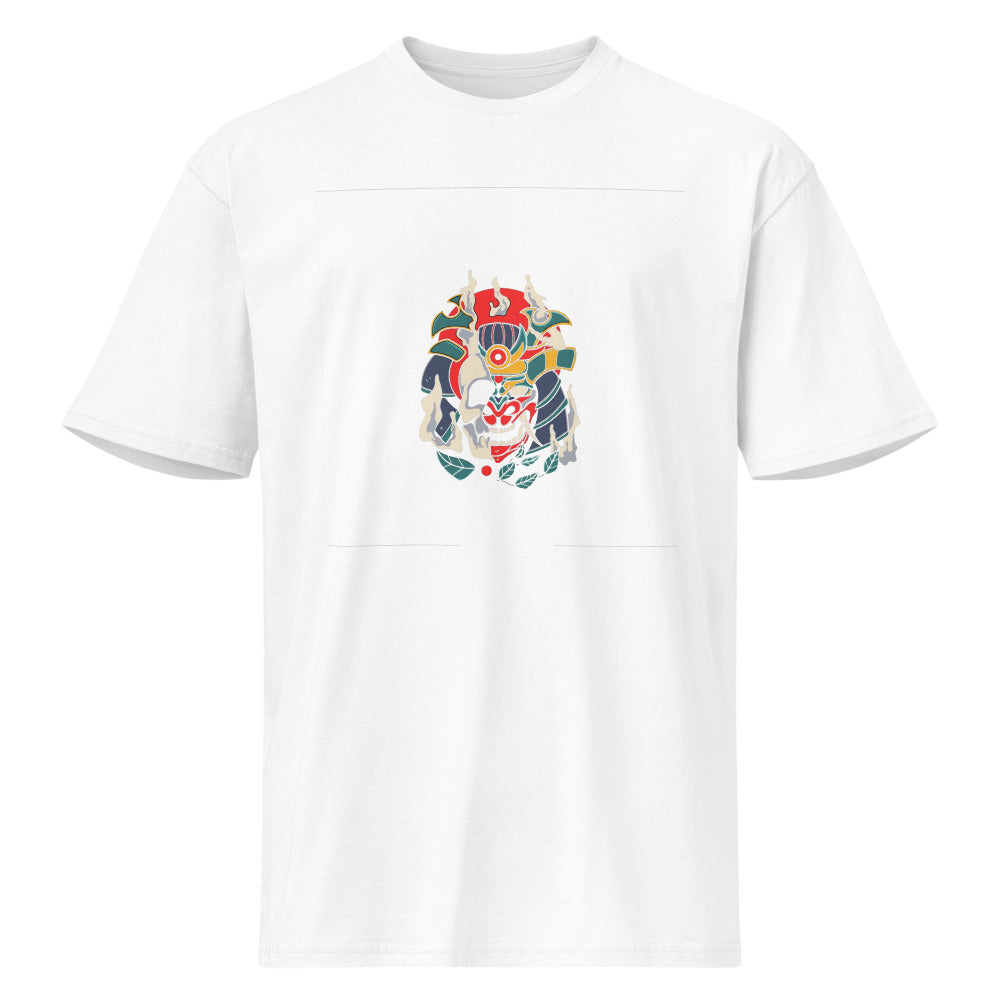 Samurai skull | Men's Premium Short Sleeve Tee | Cotton Heritage MC1082