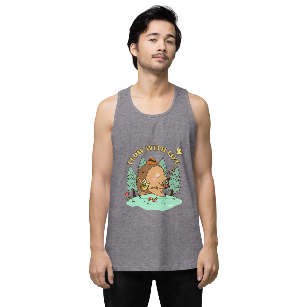 Flow with life | Men's Premium Tank Top | Cotton Heritage MC1790