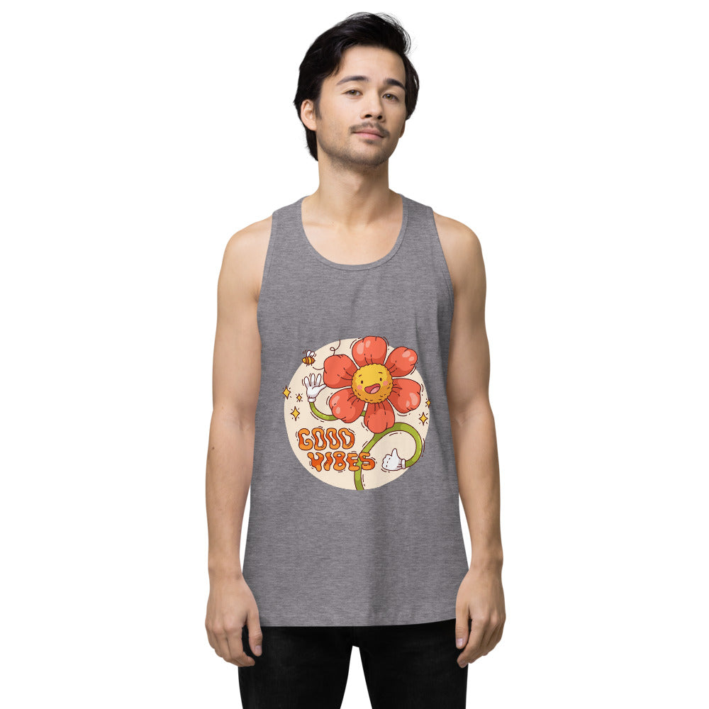 Good vides | Men's Premium Tank Top | Cotton Heritage MC1790