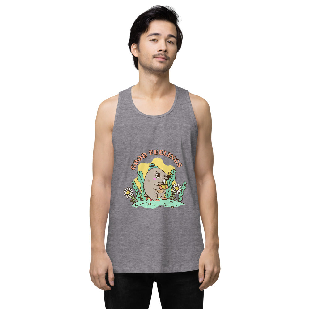Good feelings | Men's Premium Tank Top | Cotton Heritage MC1790