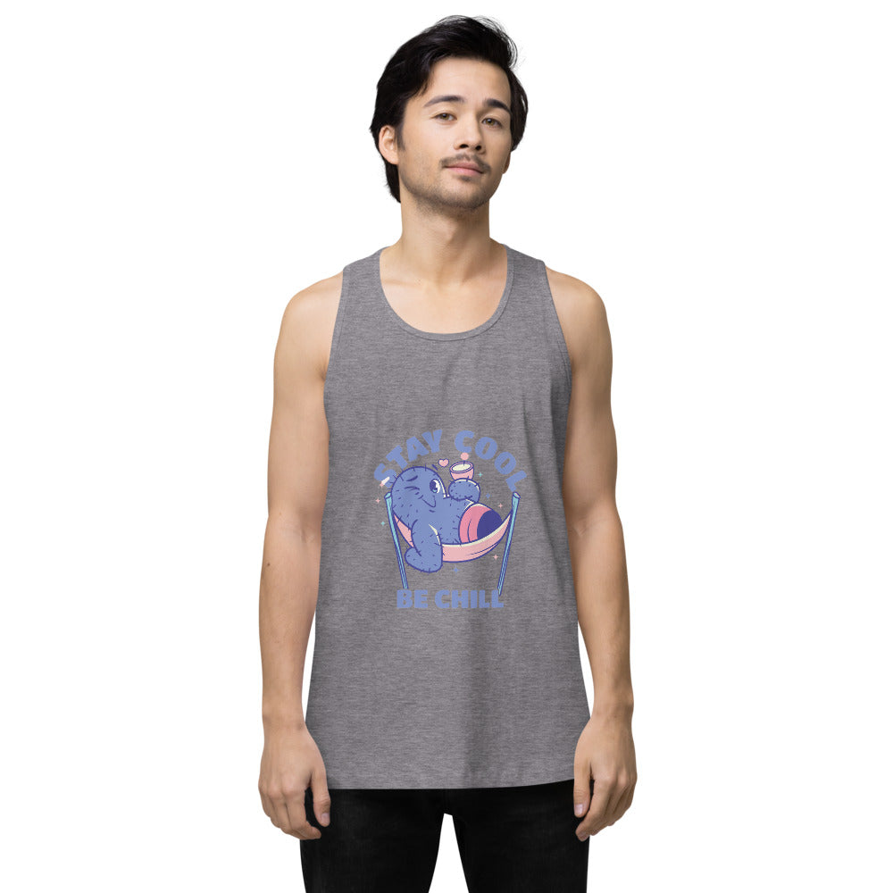 Stay cool be chill | Men's Premium Tank Top | Cotton Heritage MC1790