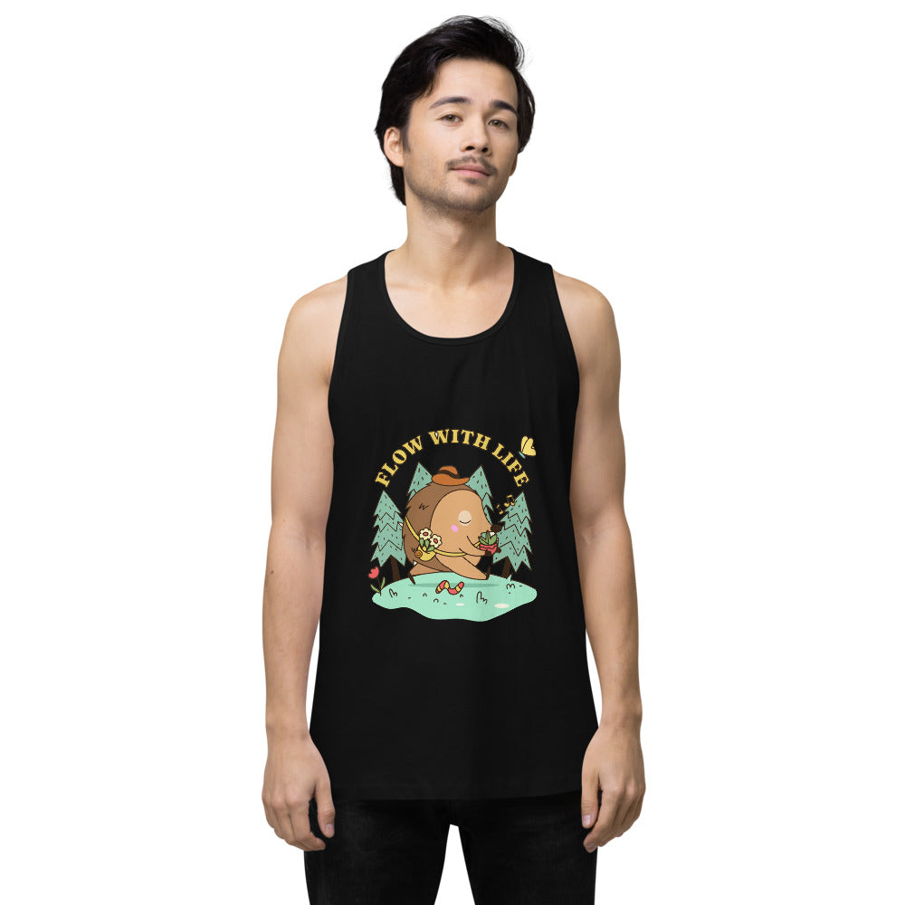 Flow with life | Men's Premium Tank Top | Cotton Heritage MC1790