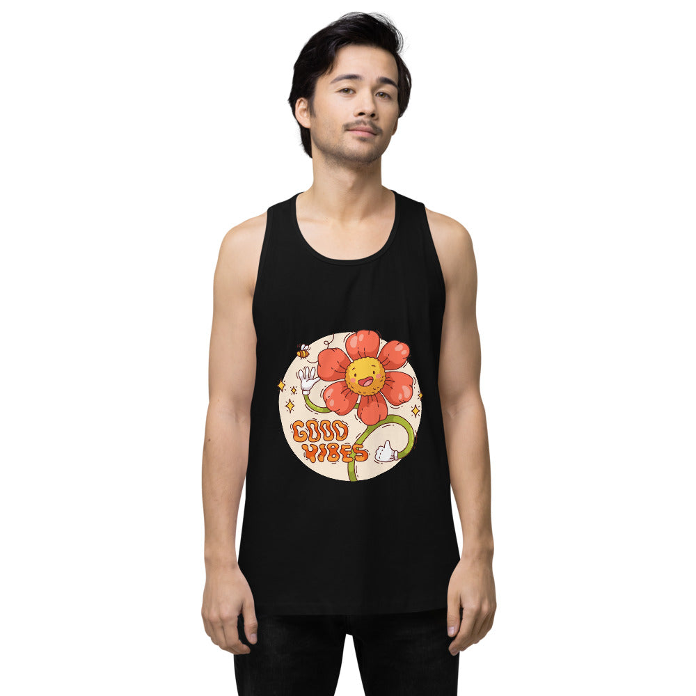 Good vides | Men's Premium Tank Top | Cotton Heritage MC1790
