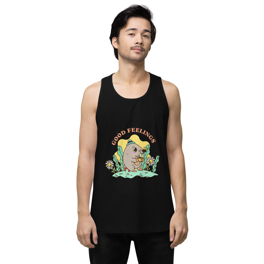 Good feelings | Men's Premium Tank Top | Cotton Heritage MC1790