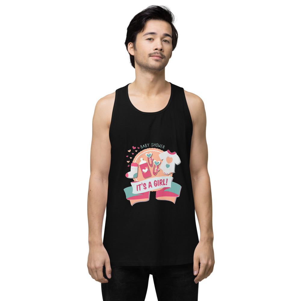 It's a girl | Men's Premium Tank Top | Cotton Heritage MC1790