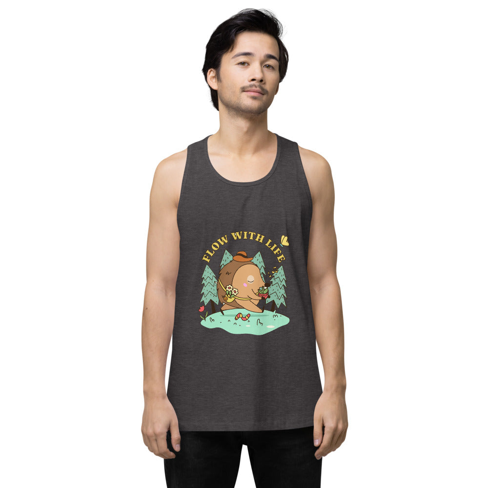 Flow with life | Men's Premium Tank Top | Cotton Heritage MC1790
