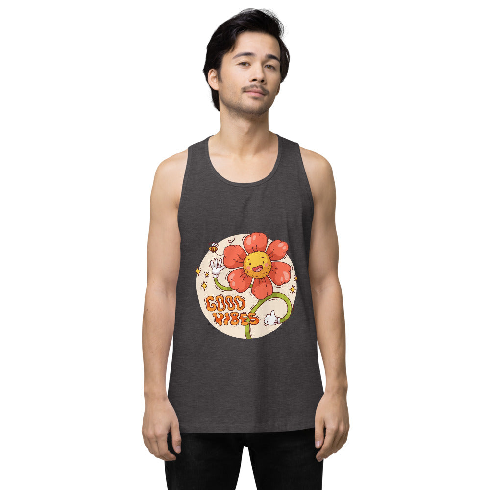 Good vides | Men's Premium Tank Top | Cotton Heritage MC1790