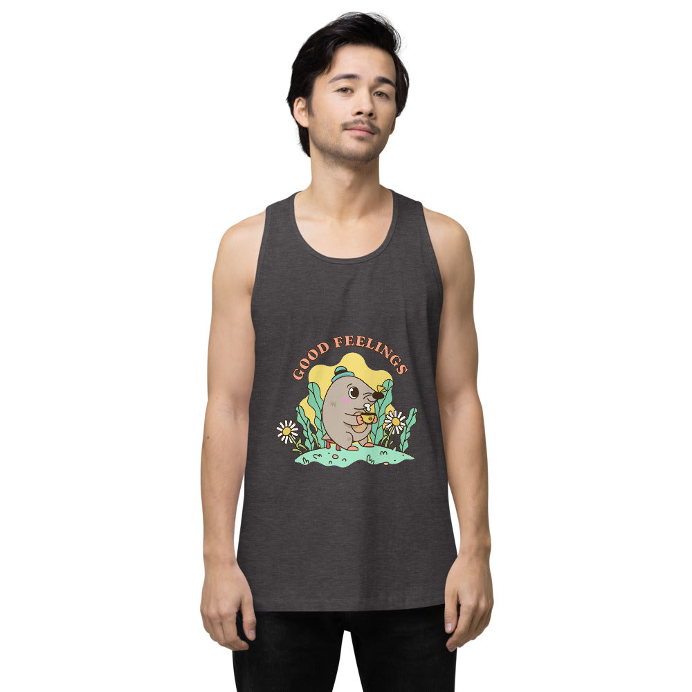 Good feelings | Men's Premium Tank Top | Cotton Heritage MC1790