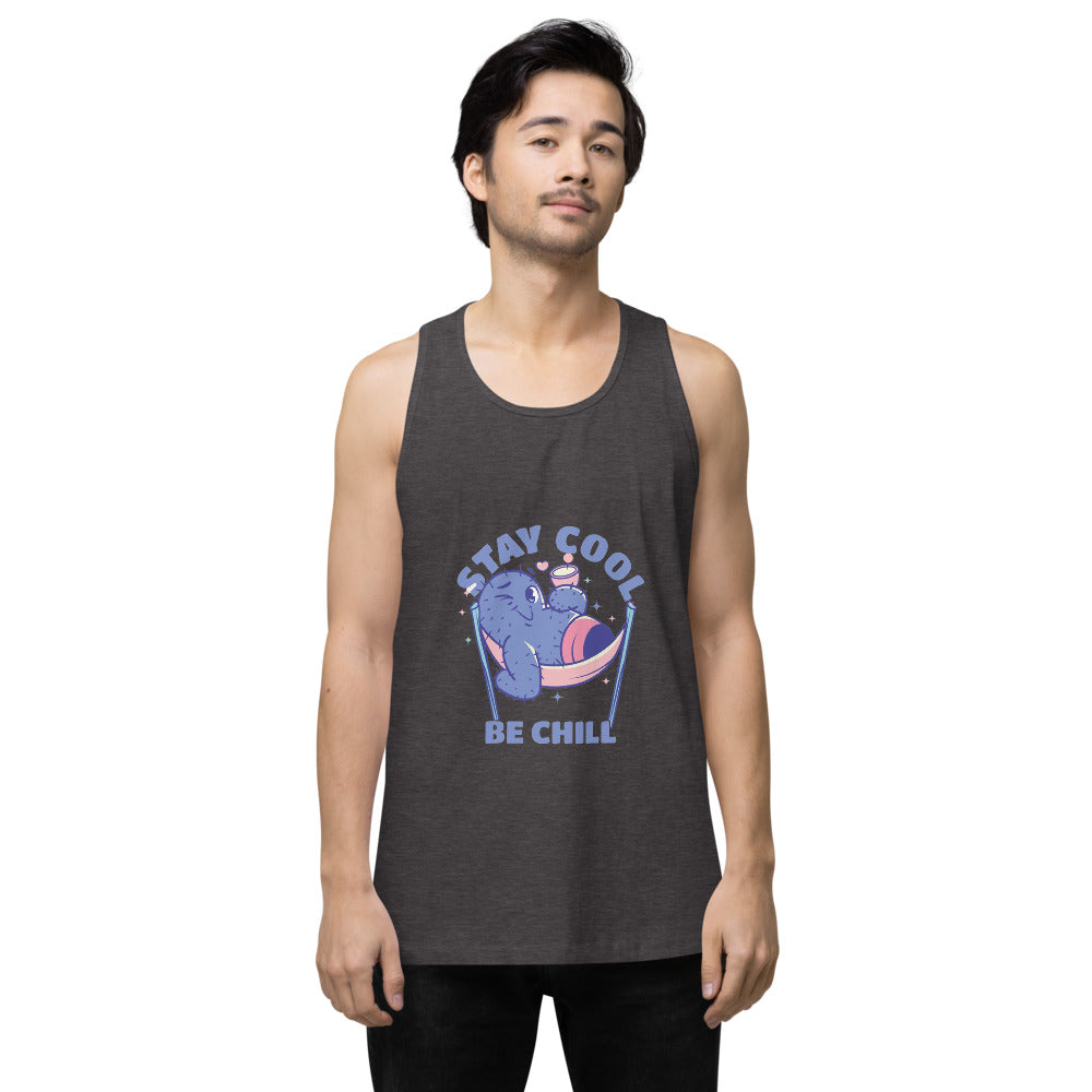 Stay cool be chill | Men's Premium Tank Top | Cotton Heritage MC1790