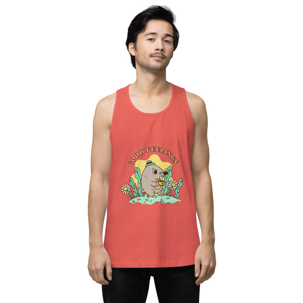 Good feelings | Men's Premium Tank Top | Cotton Heritage MC1790
