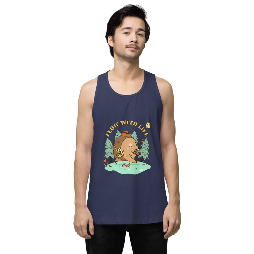 Flow with life | Men's Premium Tank Top | Cotton Heritage MC1790