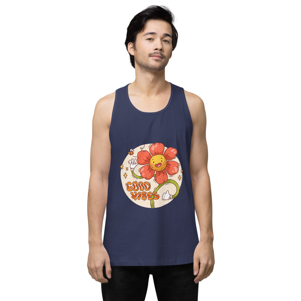 Good vides | Men's Premium Tank Top | Cotton Heritage MC1790
