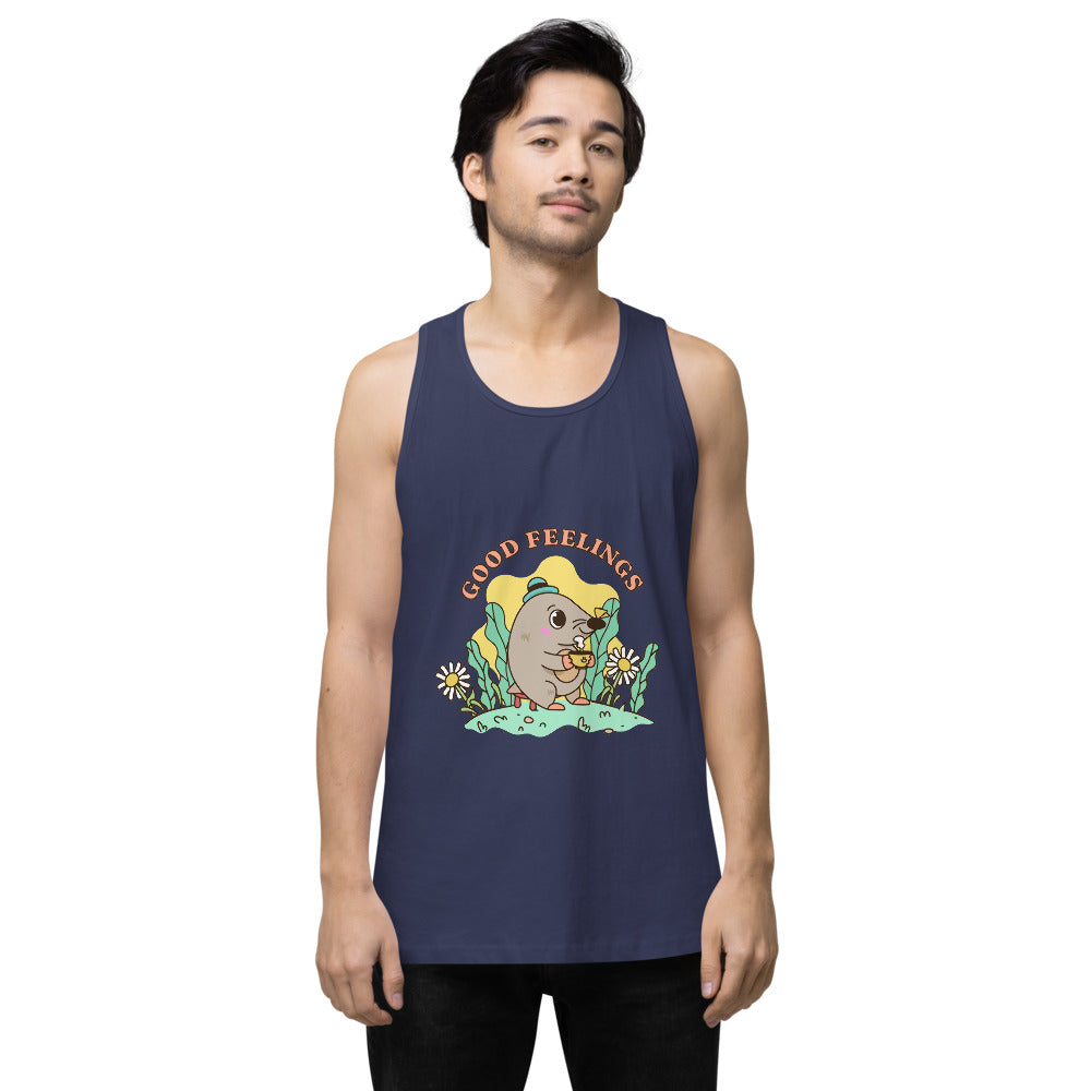 Good feelings | Men's Premium Tank Top | Cotton Heritage MC1790