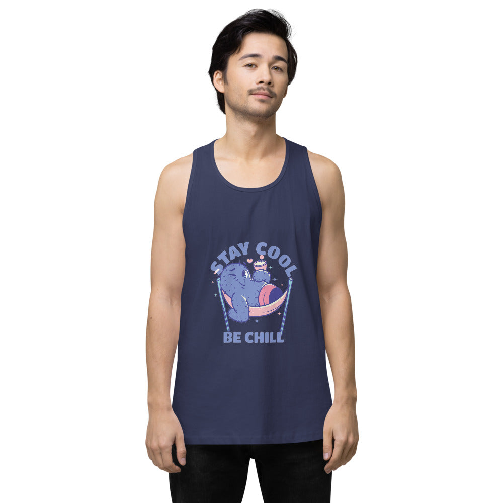 Stay cool be chill | Men's Premium Tank Top | Cotton Heritage MC1790
