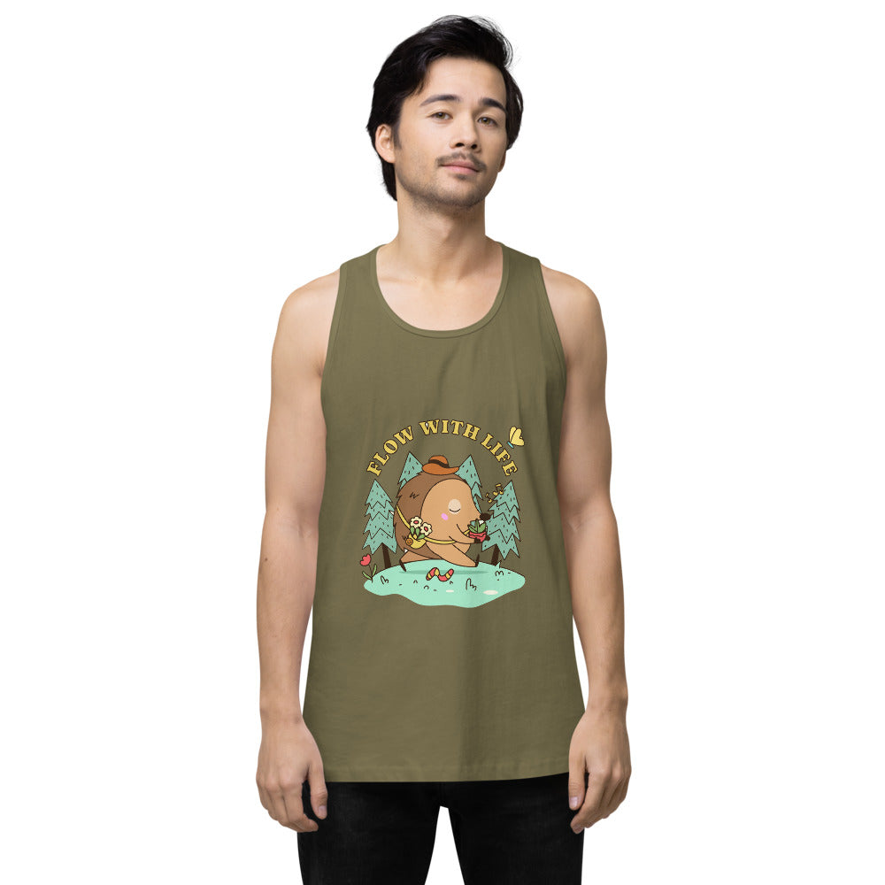 Flow with life | Men's Premium Tank Top | Cotton Heritage MC1790
