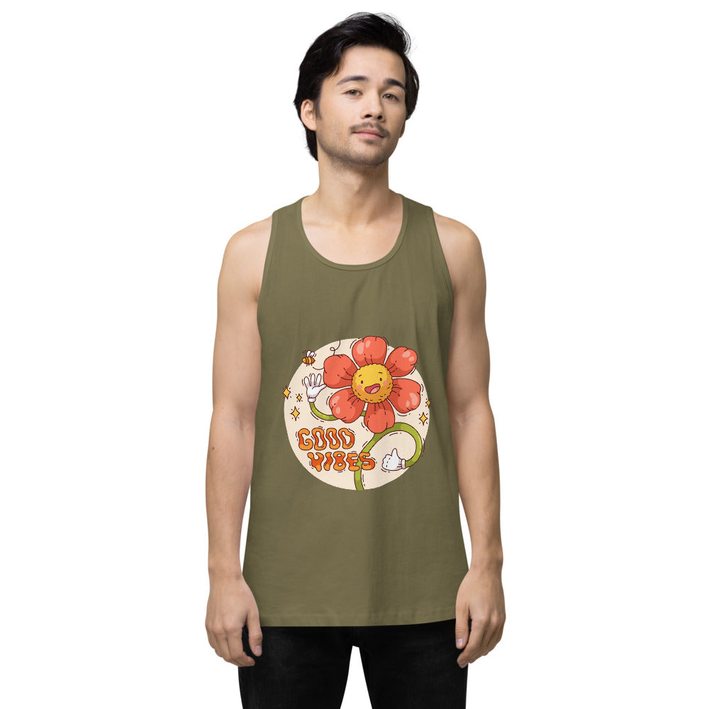 Good vides | Men's Premium Tank Top | Cotton Heritage MC1790