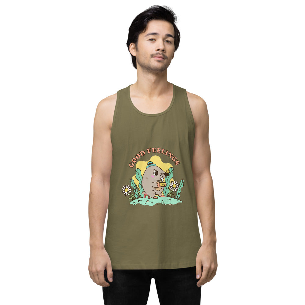 Good feelings | Men's Premium Tank Top | Cotton Heritage MC1790