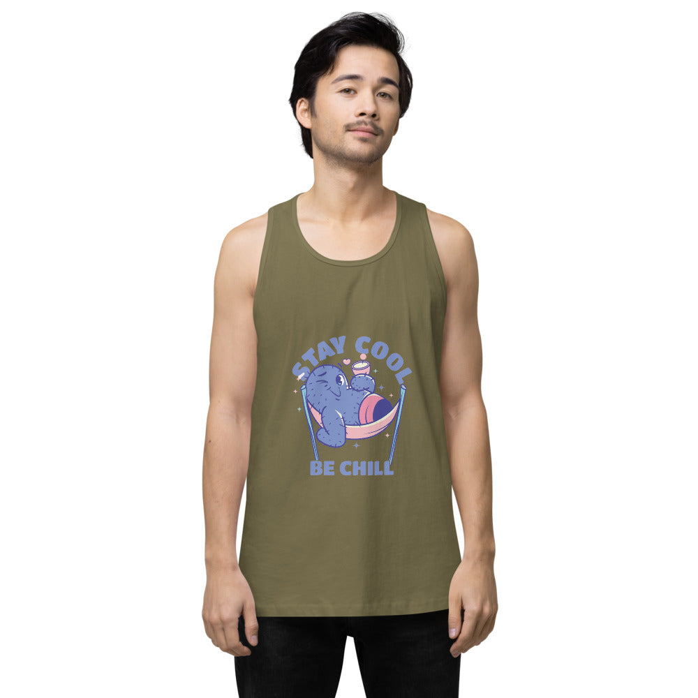 Stay cool be chill | Men's Premium Tank Top | Cotton Heritage MC1790