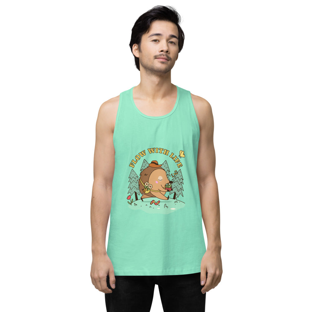 Flow with life | Men's Premium Tank Top | Cotton Heritage MC1790