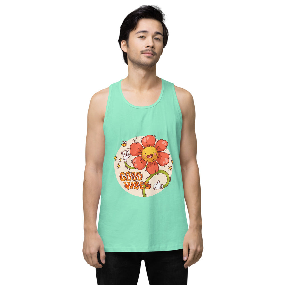 Good vides | Men's Premium Tank Top | Cotton Heritage MC1790