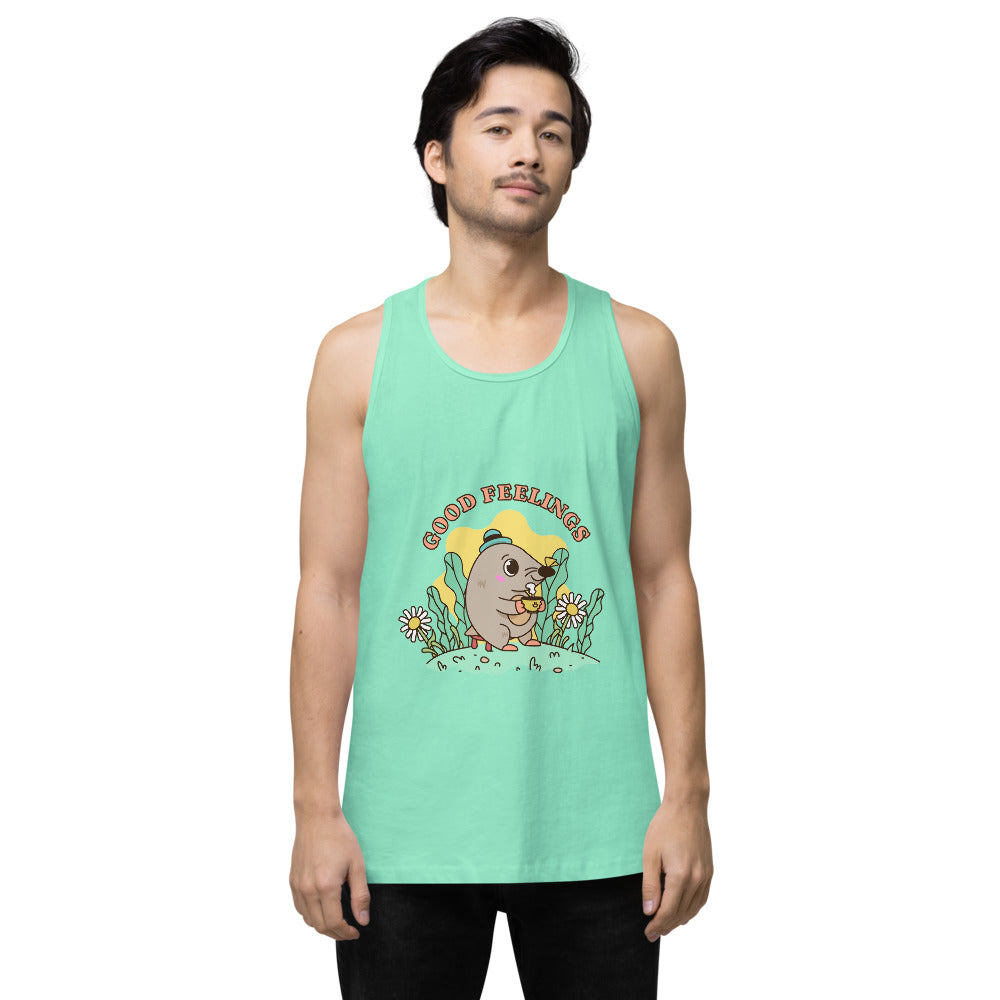 Good feelings | Men's Premium Tank Top | Cotton Heritage MC1790