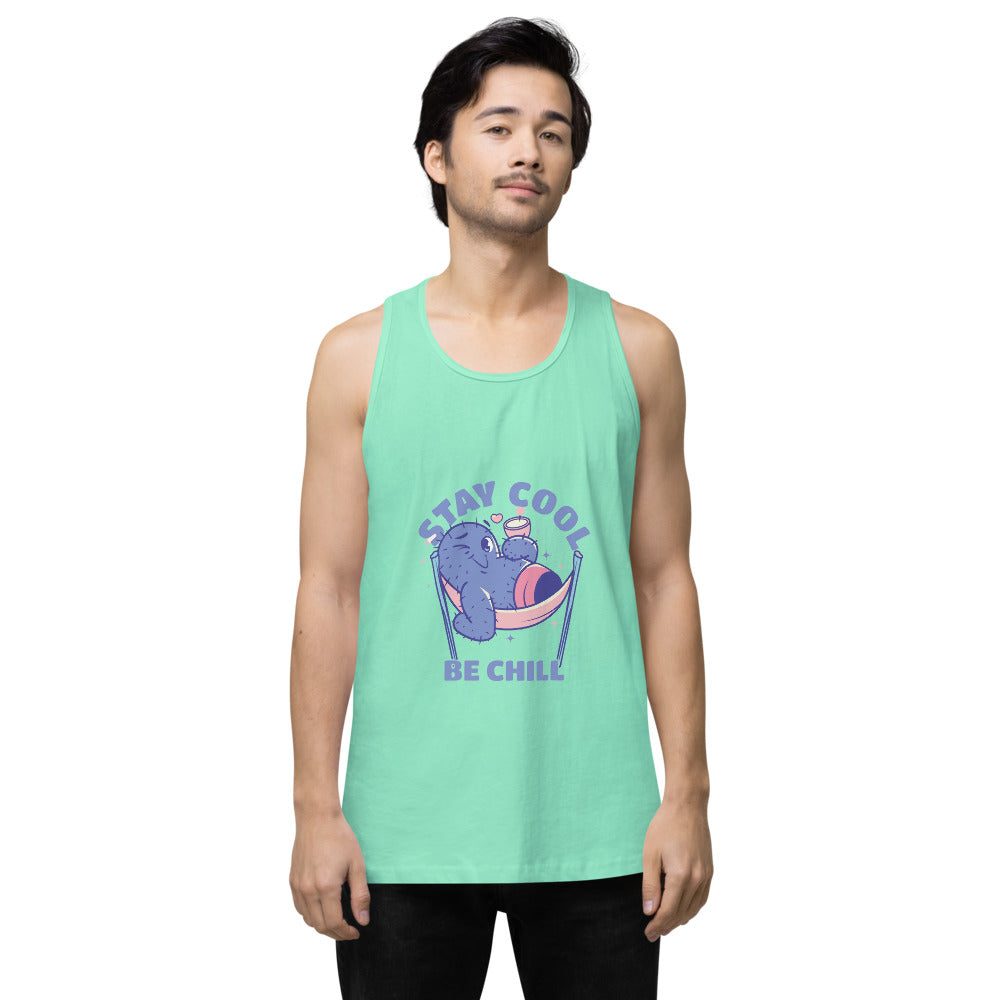 Stay cool be chill | Men's Premium Tank Top | Cotton Heritage MC1790