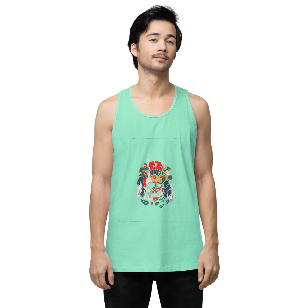 Samurai skull | Men's Premium Tank Top | Cotton Heritage MC1790