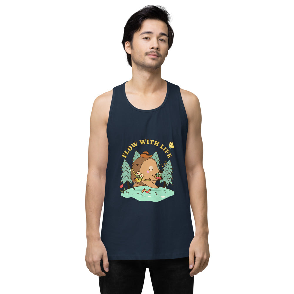Flow with life | Men's Premium Tank Top | Cotton Heritage MC1790